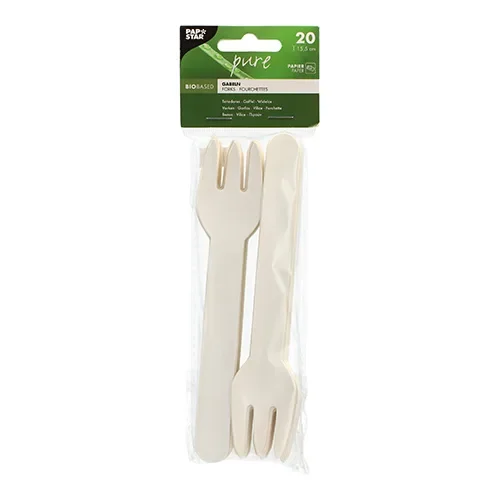 Vorken, papier “pure” 15,5 cm wit