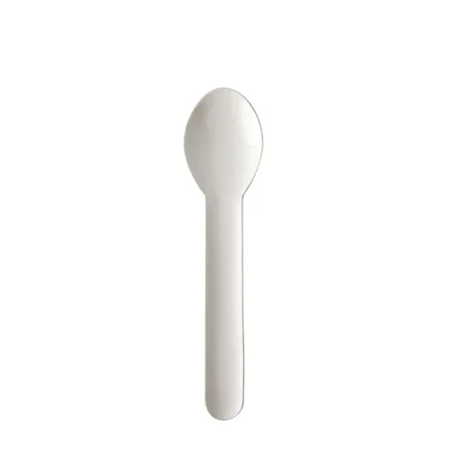 Koffielepels, papier “pure” 13 cm wit