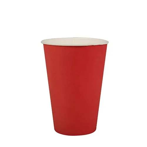 Drinkbekers, Karton 0,2 l Ø 7 cm x 9,7 cm rood