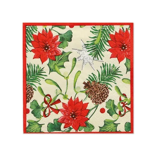 Servetten 3-laags 1/4 vouw 25 cm x 25 cm Winterly