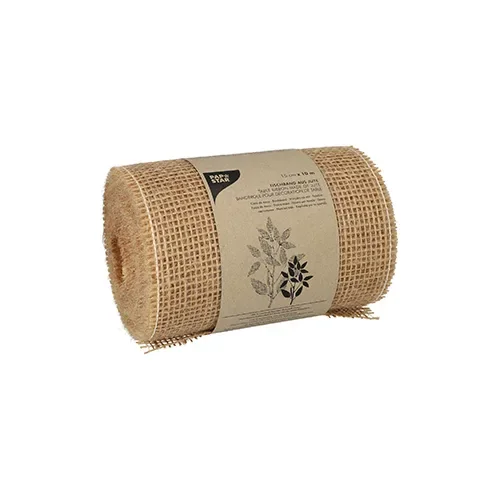 Dekoband Jute 10 m x 15 cm natuur op rol