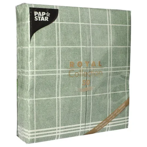 Servetten “Royal Collection” 1/6 vouw 48 cm x 33 cm donkergroen Kitchen Craft
