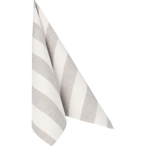 Servetten “Royal Collection” 1/4 vouw 40 cm x 40 cm grijs Lines