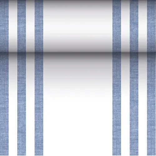 Tafellopers, stofkarakter, PV-Tissue Mix Royal Collection 24 m x 40 cm blauw Lines