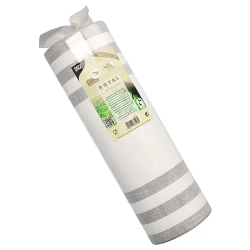 Tafellopers, stofkarakter, PV-Tissue Mix Royal Collection 24 m x 40 cm grijs Lines