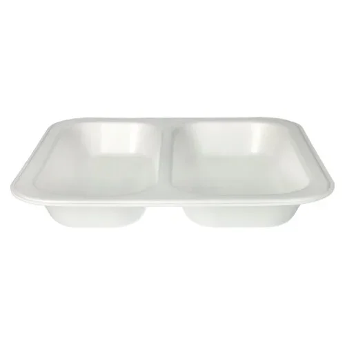 Menubakken topseal, Xps 2-vaks 1250 ml 4,2 cm x 24,5 cm x 26,5 cm wit gelamineerd