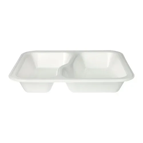 Menubakken topseal, Xps 2-vaks 1000 ml 4,2 cm x 21,2 cm x 24,7 cm wit gelamineerd