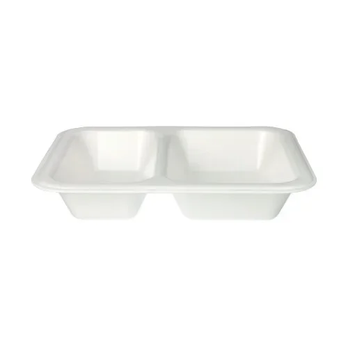 Menubakken topseal, Xps 2-vaks 800 ml 4,2 cm x 18,5 cm x 23,5 cm wit gelamineerd