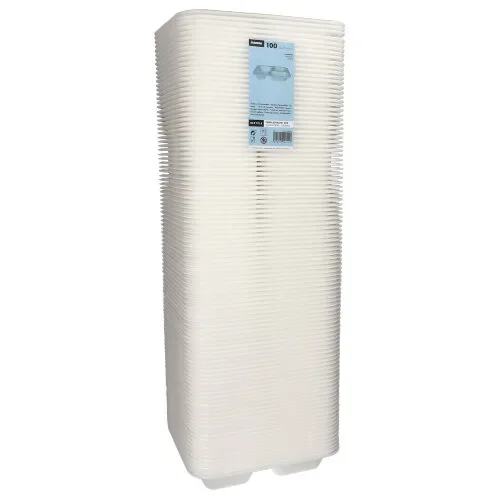Menubakken topseal, Xps 3-vaks 925 ml 4,2 cm x 21,2 cm x 25 cm wit gelamineerd