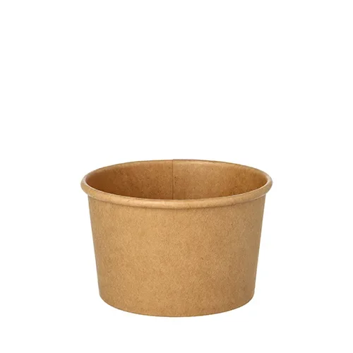 Soepkommen, karton rond 230 ml Ø 9,8 cm x 6 cm bruin