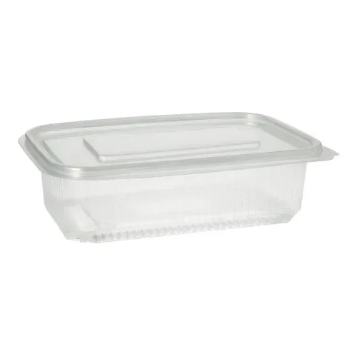 Verpakkingsbekers met deksel, PP rechthoekig 750 ml 5,3 cm x 13 cm x 19 cm transparant
