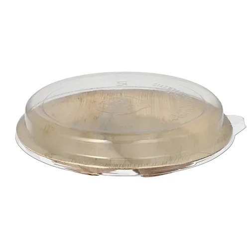 Borden, palmblad 2-vaks 300 ml Ø 23 cm x 5,3 cm met rPET deksels