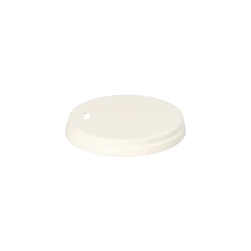 Deksels voor drinkbekers, Karton Ø 8 cm wit