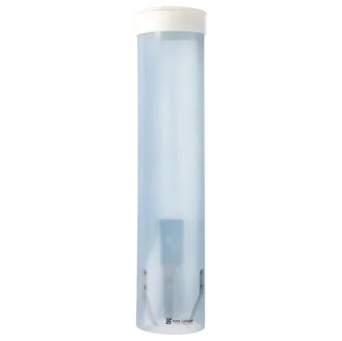 Cup dispenser, PS Ø 8,5 cm x 42 cm transparant