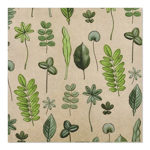 Servetten 3-laags 1/4 vouw 33 cm x 33 cm “Botanical Fantasy”