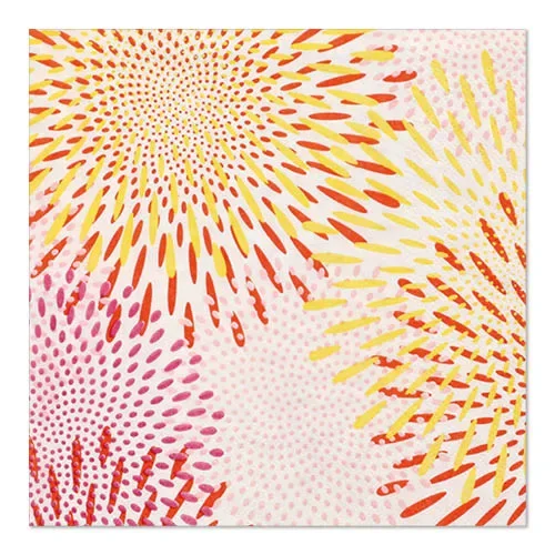 Servetten 3-laags 1/4 vouw 33 cm x 33 cm “Bubbly Fireworks”