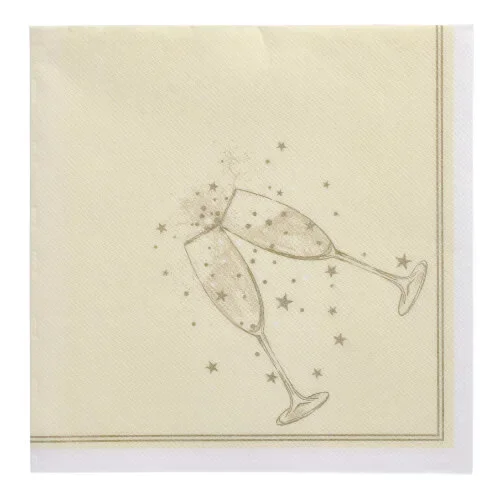 Servetten “Royal Collection” 1/4 vouw 40 cm x 40 cm goud Festivity