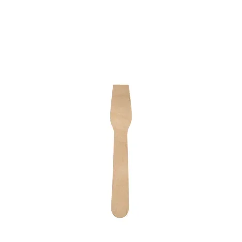 Ijslepels, hout “pure” 9,4 cm gewaxt
