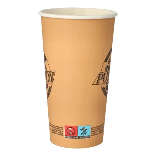 Drinkbekers, Karton 0,5 l Ø 9 cm x 15 cm bruin Pure Joy