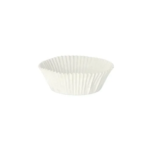 Bakvormpjes rond Ø 5 cm x 2,5 cm wit