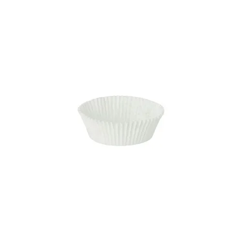 Bakvormpjes rond Ø 5,5 cm x 2,5 cm wit