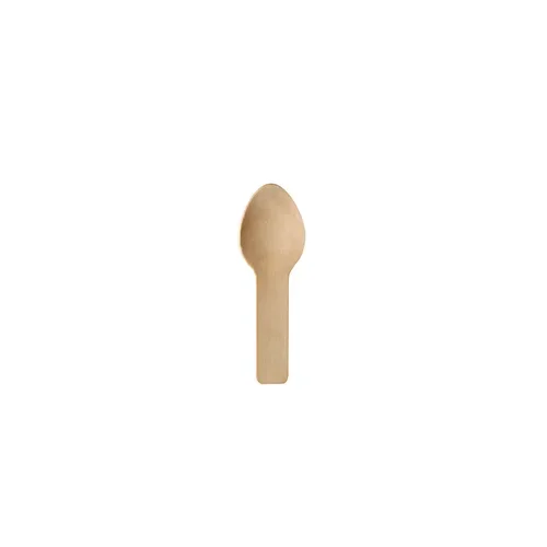 Fingerfood - Lepels, hout “pure” 7,6 cm