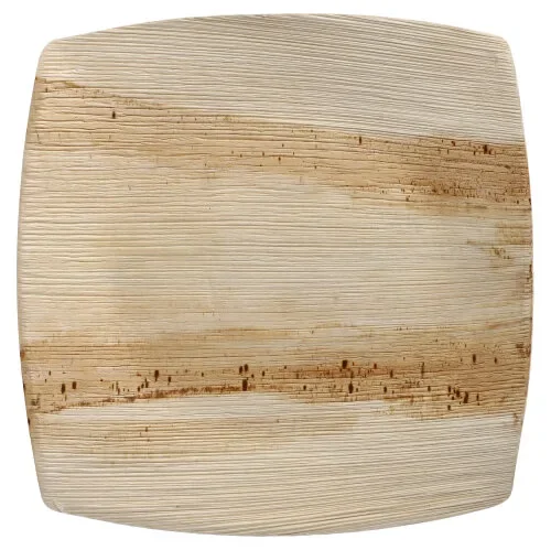 Borden, palmblad “pure” 26 cm x 26 cm natuur Quadrato