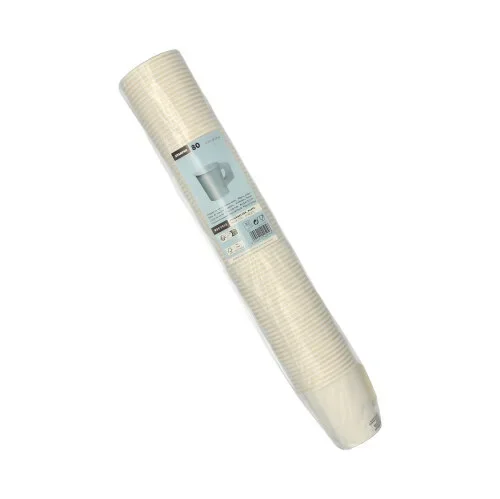 Drinkbekers met handgreep, karton 0,18 l Ø 7,3 cm x 7,8 cm wit