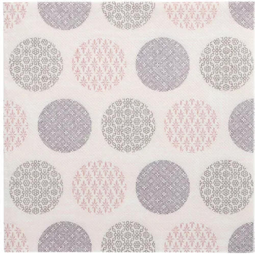 Servetten “Royal Collection” 1/4 vouw 40 cm x 40 cm roze Rococo