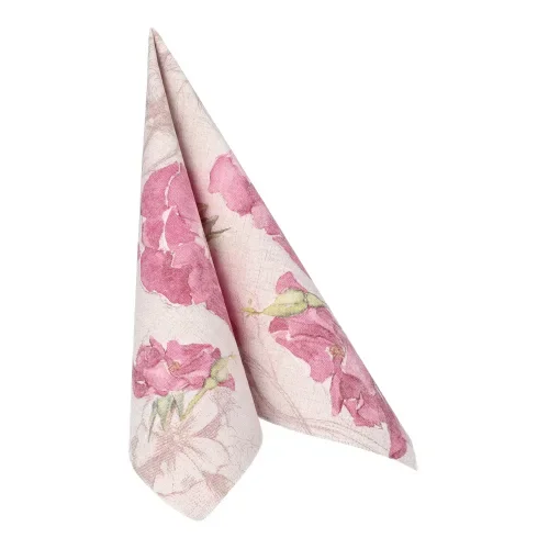 Servetten “Royal Collection” 1/4 vouw 40 cm x 40 cm paars Blossom