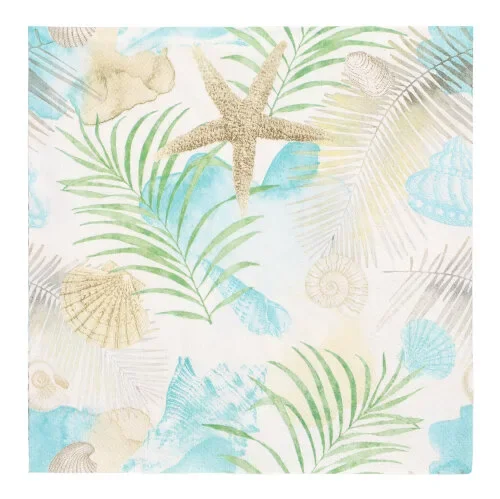Servetten 3-laags 1/4 vouw 33 cm x 33 cm Seaside