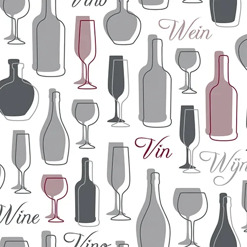 Servetten 3-laags 1/4 vouw 33 cm x 33 cm grijs Wine