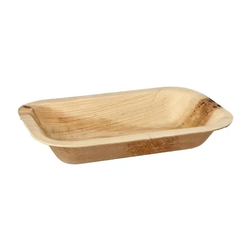 Menubakken topseal Palmblad “pure” hoekig 400 ml 24 cm x 15 cm x 4 cm 1-vaks