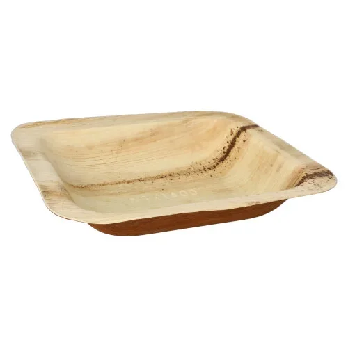 Menubakken topseal Palmblad “pure” hoekig 900 ml 26 cm x 25 cm x 4 cm 1-vaks
