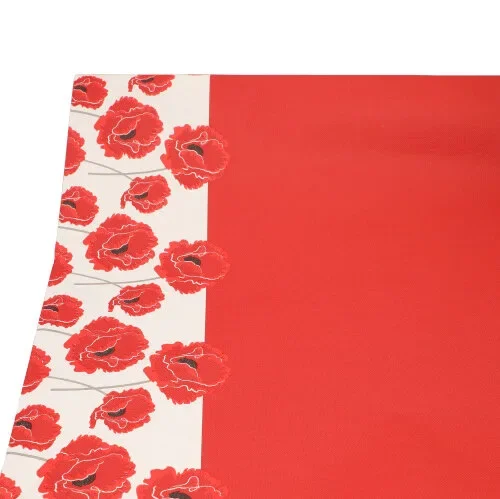 Tafelkleed, papier 3 m x 1,2 m Poppy