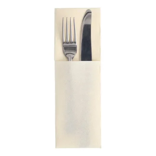 Servetten Royal Collection 48 cm x 30 cm champagne met bestekvouw
