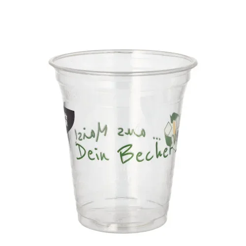 Drinkbekers PLA 0,3 l Ø 9,5 cm x 10,7 cm “Becher aus Mais”
