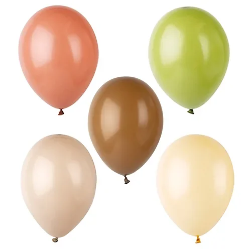 Ballonnen Ø 25 cm assorti kleuren Natural