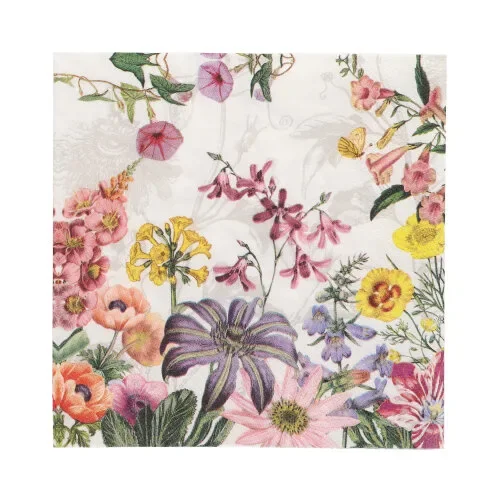 Servetten 3-laags 1/4 vouw 33 cm x 33 cm Jardin