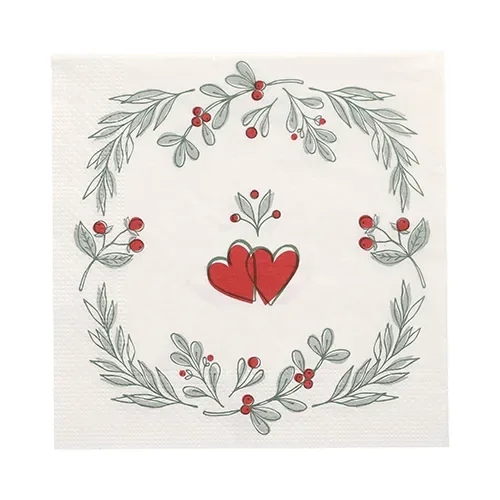 Servetten 3-laags 1/4 vouw 33 cm x 33 cm Berries