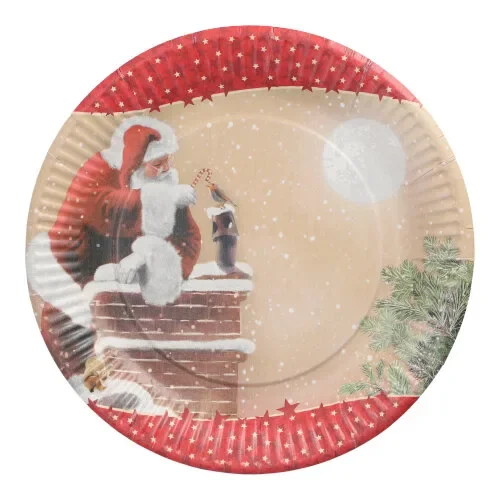 Borden, karton rond Ø 23 cm “Dans la Cheminee”