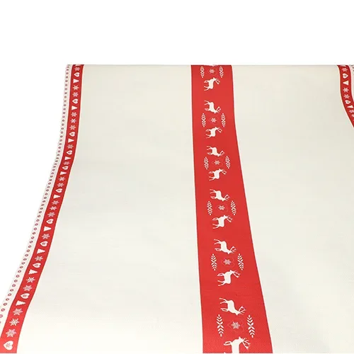 Tafelkleed, papier 3 m x 1,2 m “Designs de Noel”