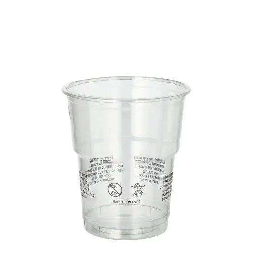 Drinkbekers R-PET 0,2 l Ø 7,8 cm x 8,9 cm glashelder
