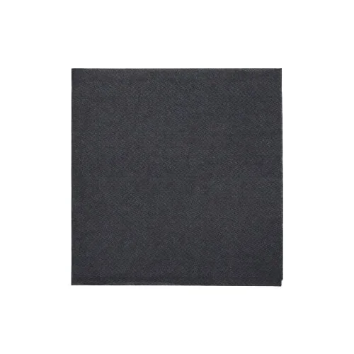 Servetten “Daily Collection” 1/4 vouw 24 cm x 24 cm zwart