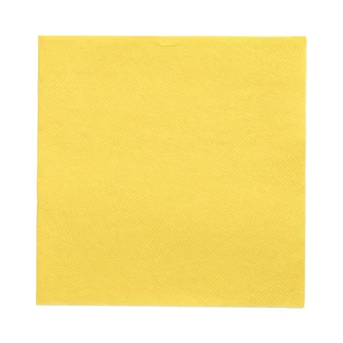 Servetten “Daily Collection” 1/4 vouw 32 cm x 32 cm geel