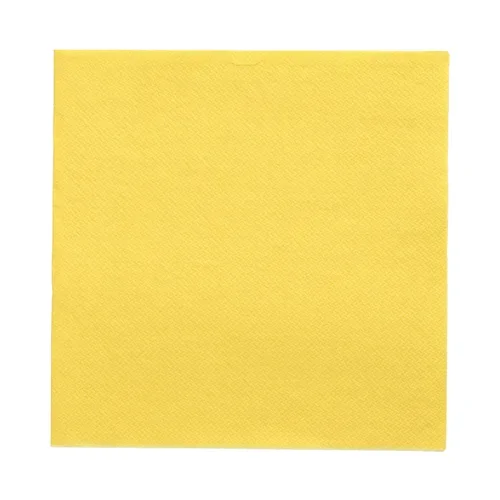 Servetten Daily Collection 1/4 vouw 32 cm x 32 cm geel