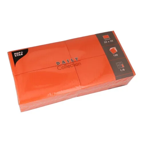 Servetten Daily Collection 1/8 vouw 32 cm x 32 cm nectarine
