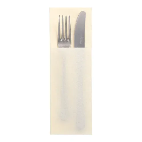 Servetten “Daily Collection” 48 cm x 30 cm champagne met bestekvouw