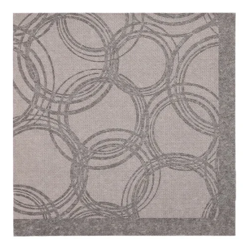 Servetten “Royal Collection” 1/4 vouw 40 cm x 40 cm grijs Bubbles