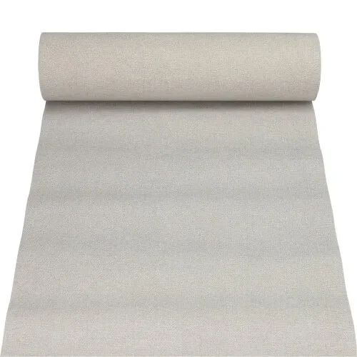 Tafellopers, stofkarakter, PV-Tissue Mix “Royal Collection” 24 m x 40 cm grijs Textile